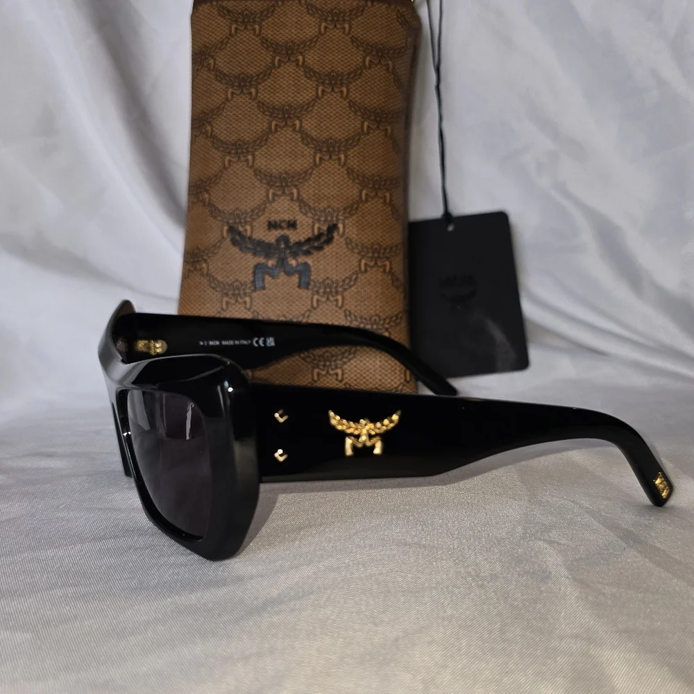 MCM Black Designer Sunglasses Nwt - Picture 3 of 9